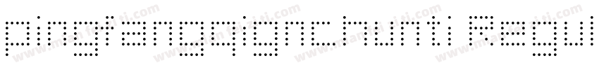 pingfangqignchunti Regular字体转换